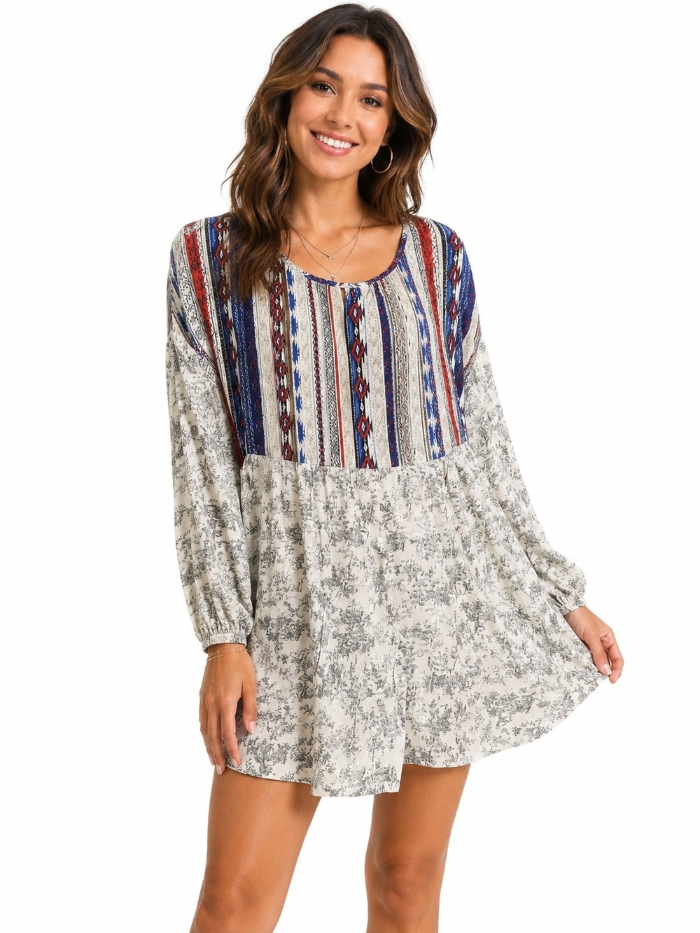 Anthropologie Sunday In Brooklyn Boho Chic Tunic Top Embroidered New Large